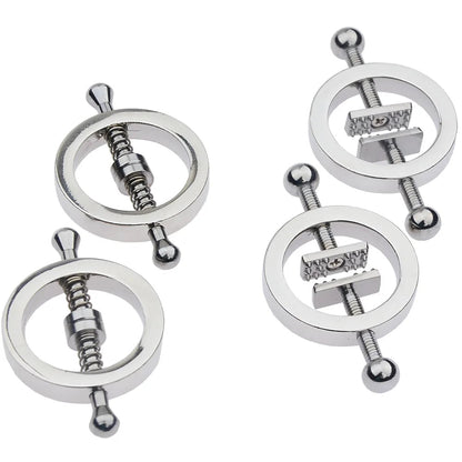 Funny Nipple Rings Stainless Steel Clip on Nipple Rings Shield Rings Barbell Ring Bar Nipple Rings Body No Piercing Jewelry Good Vibrations