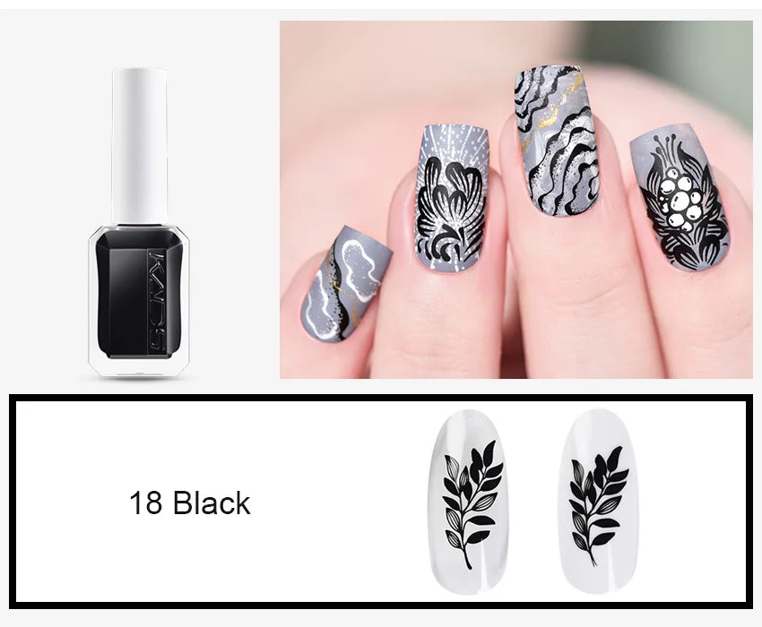 11ml 24 Colors Nail Stamping Polish Gold Silver Nails Art Varnish for Stamping Plate DIY Nail Printing Polish Nail Art Tools Good Vibrations