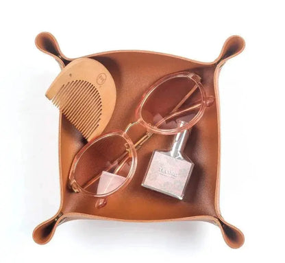 Leather Herb Tobacco Rolling Tray Foldable Cigarette Tobacco Rolling Tray Tobacco Roller Grinder Tray Herb Tobacco Storage Tray GOOD Vibrations Adult Super Store