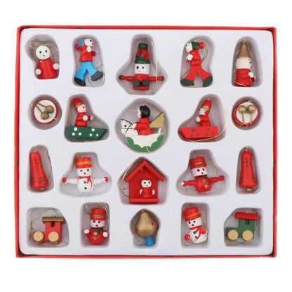 A Christmas Box Christmas Trees Hanging Santa Crafts Ornaments Family Friends Trees Charms Decorations DIY Keychain Pendants Good Vibrations
