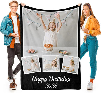 Personalized Fathers Day Throw Blanket Best Dad Ever Gift from Daughter Soft Plaid Throw  L x  W Good Vibrations