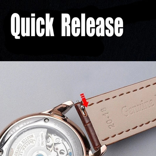 Quick Release *Real Animal Skin* Leather Watch strap13mm 12mm  15mm 17mm 19mm 21m 23mm 24mm 14mm 16mm 18mm 20mm Good Vibrations
