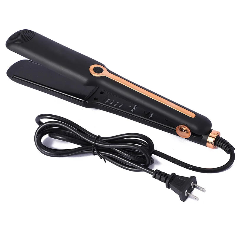 Professional ladies hair straightener portable small electric splint straight styling tool hair straightener and curler 2 in 1 Good Vibrations