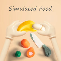 Children Pretend Play Cooking Toys Simulation Food Fruit Vegetable Kitchen Toys Montessori Educational Interactive Toy For Girls Good Vibrations