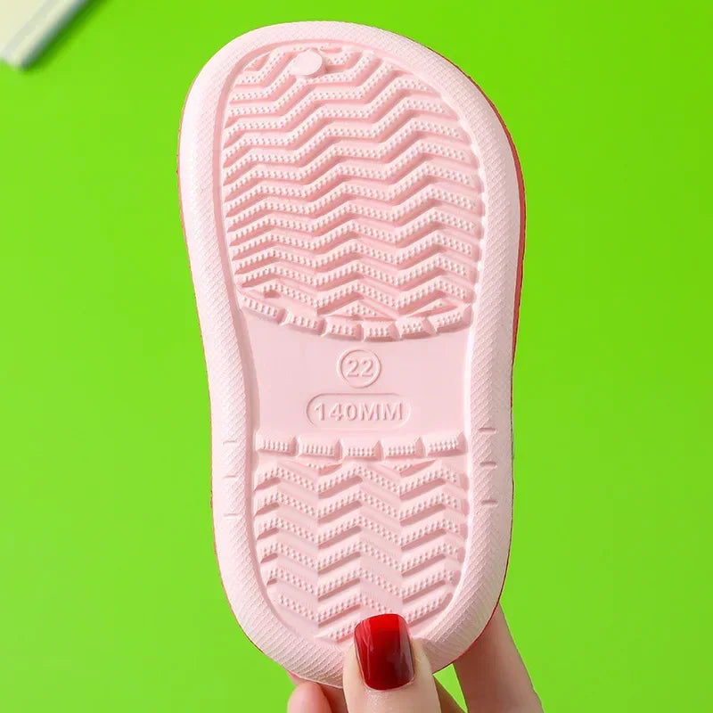 Summer Children Garden Slippers Shoes Boys&Girls Beach Sandal Kids Lightweight Breathable Cute Cartoon Slip Baby Slippers Good Vibrations