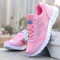 Women's tennis Ladies Daily Women's Shoes Casual Sports Korean Fashion Breathable Flat Bottom Running Light Travel Sneakers Good Vibrations