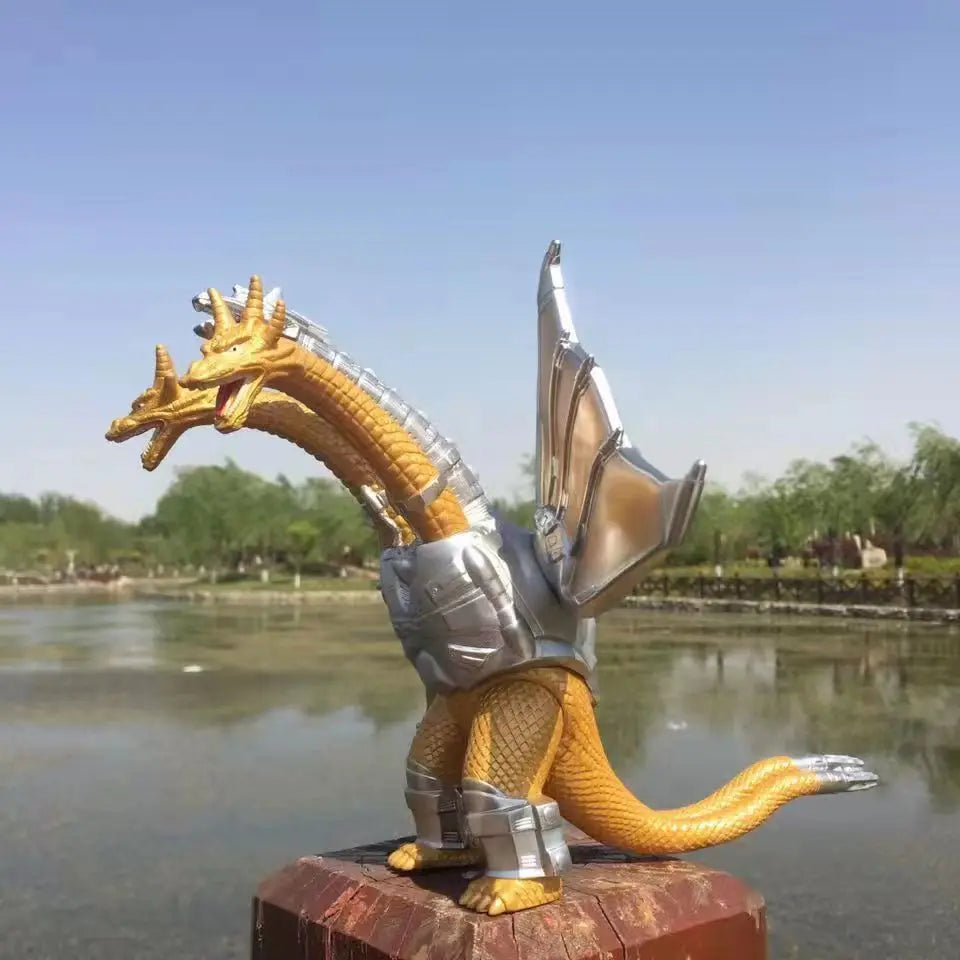 24cm Godzilla King of Monsters Runaway Mechanical Red lotus Planet Godzilla Action Figure Collection Model Toy Kid Birthday Gift Good Vibrations