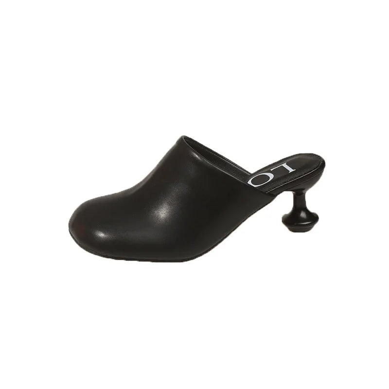 Elegant High Heels Slippers Designer Women's Sandals Fashion Mules Shoes 2025 Pumps Dress Flip Flops Party Sandalias De Mujer Good Vibrations