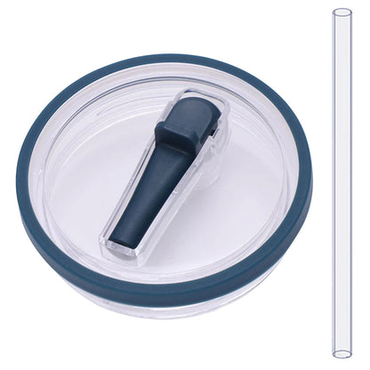 40Oz Tumbler Flip Straw Lid Replacement Spill Proof Resistant Tumbler Lid Reusable Spray Proof Tumbler Cover for stanley Cug Good Vibrations Adult Super Store