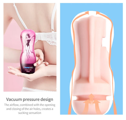 Marilyn Male Masturbator Adult Erotic Toys Silicone Masturbation Cup Penis Exerciser Male Deformable Sex Toys Blowjob Sex Shop