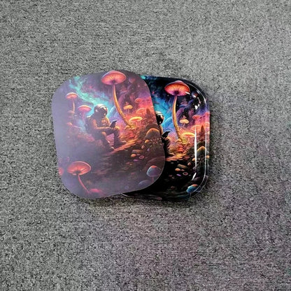 1Pc Rolling Tray Tobacco Cigarette Paper Accessories Trays Magnetic Lid Smoking Grinder Storage Metal Plate 18x14CM Good Vibrations Adult Super Store