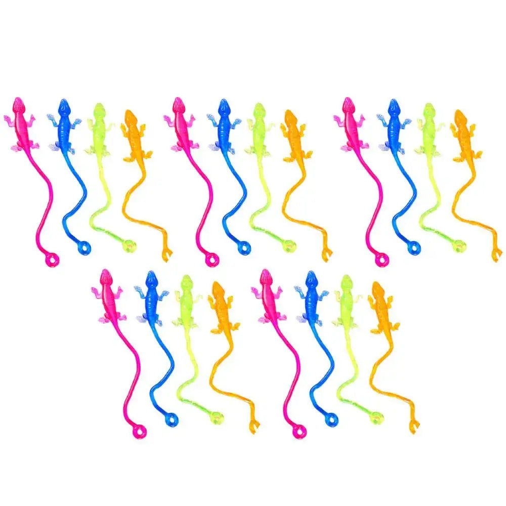 1-10X Colorful Lizard Retractable Sticky Gadget Toys For Kids Birthday Party Favors Pinata Fillers Halloween Gift Pinata Filler Good Vibrations