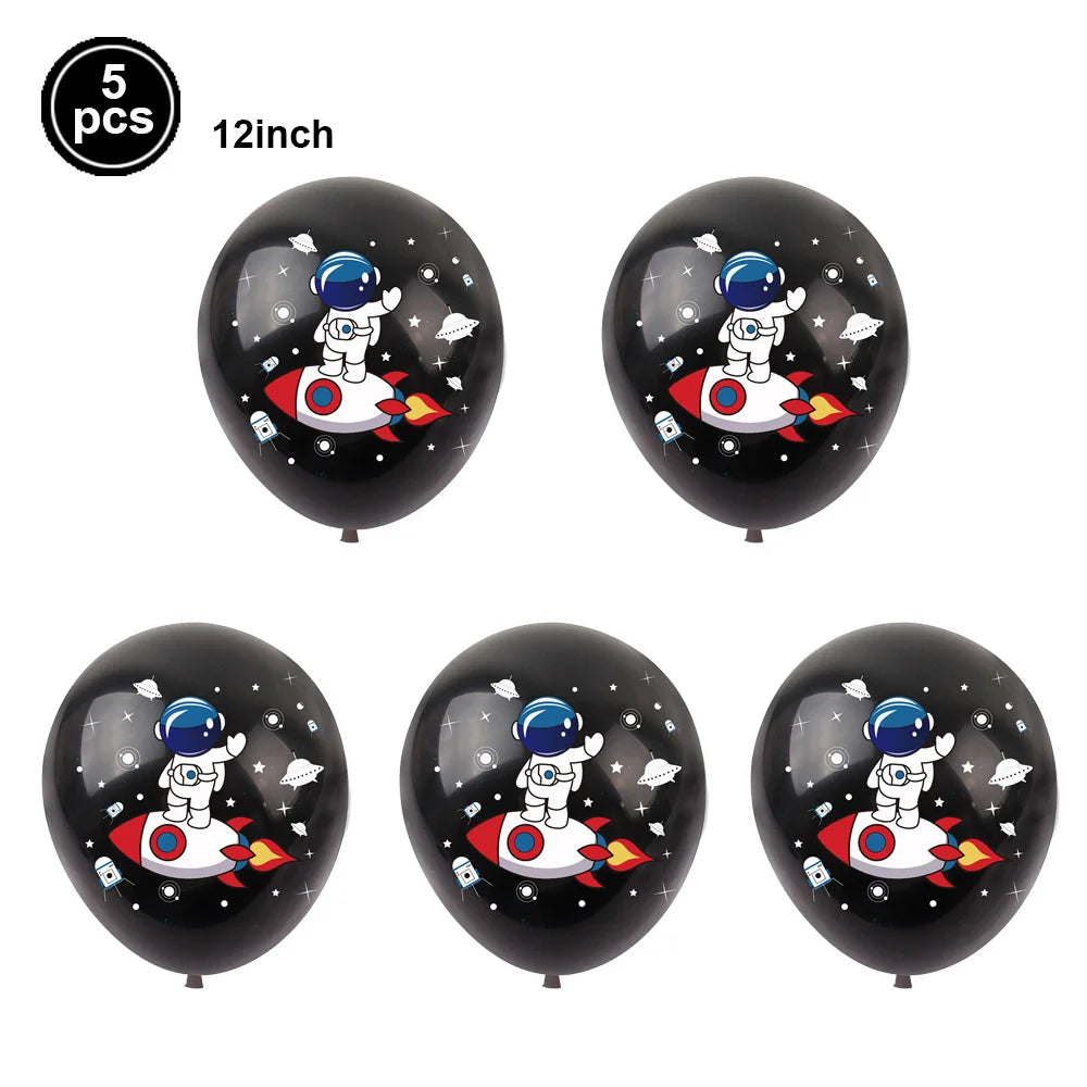 4D Standing Astronaut Spaceman Balloons Rocket Foil Balloons Kids Toys Baby Shower Outer Space Themed Birthday Party Decorations Good Vibrations