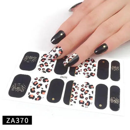 Nail Stickers DIY Decals For Nail Art Wraps Women Beauty Full Cover Nail Manicures Decorations Uñas Postizas Press On Nails Good Vibrations