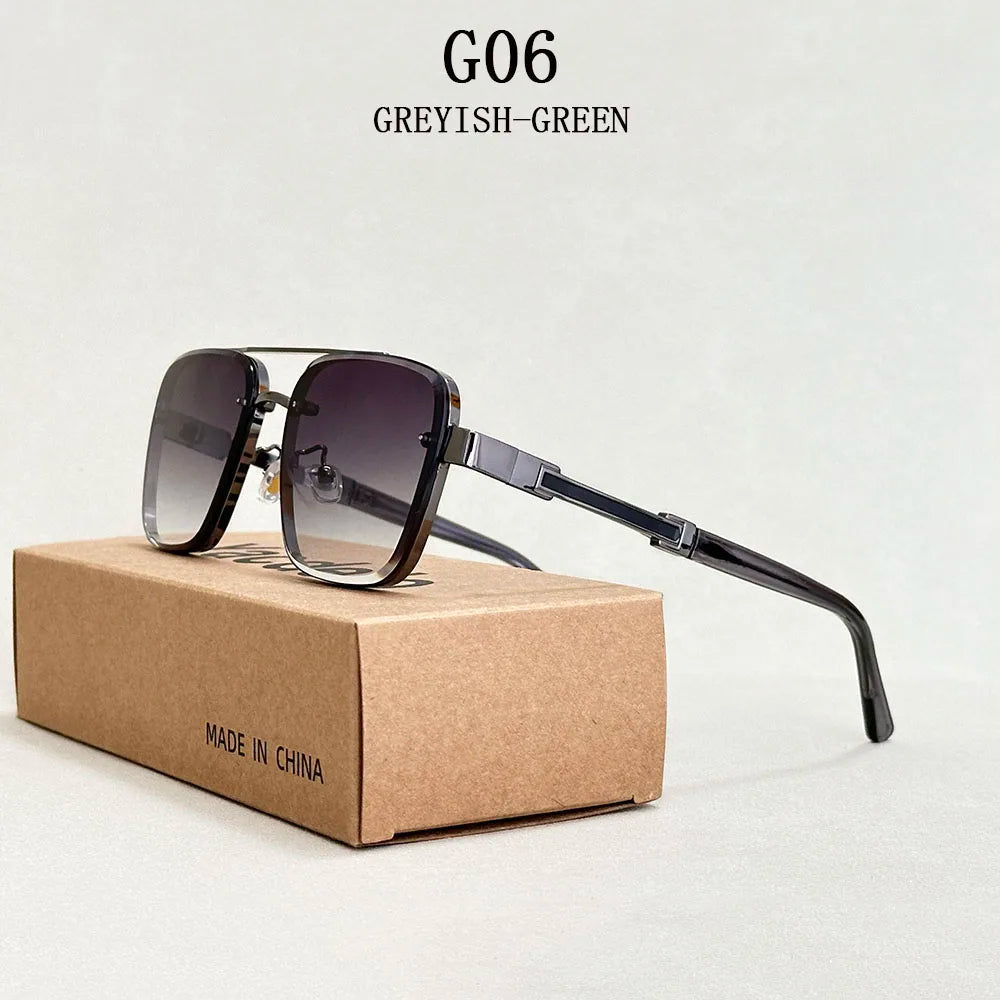 New Sunglasses For Men Luxury Fashion Glasses Sunscreen  Square Sunglasses Women Trendy Vintage Gafas De Sol Hombre Zonnebril Su Good Vibrations