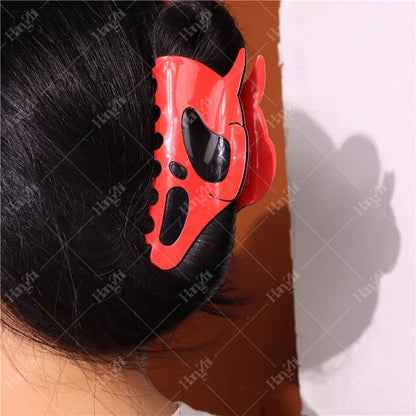 Halloween Hair Accessories Ghost Hair Clip for Women Girls Red Horns Hairpin Skull Claw Y2K Gothic Hair Jewelry 2023 New HangZhi Good Vibrations