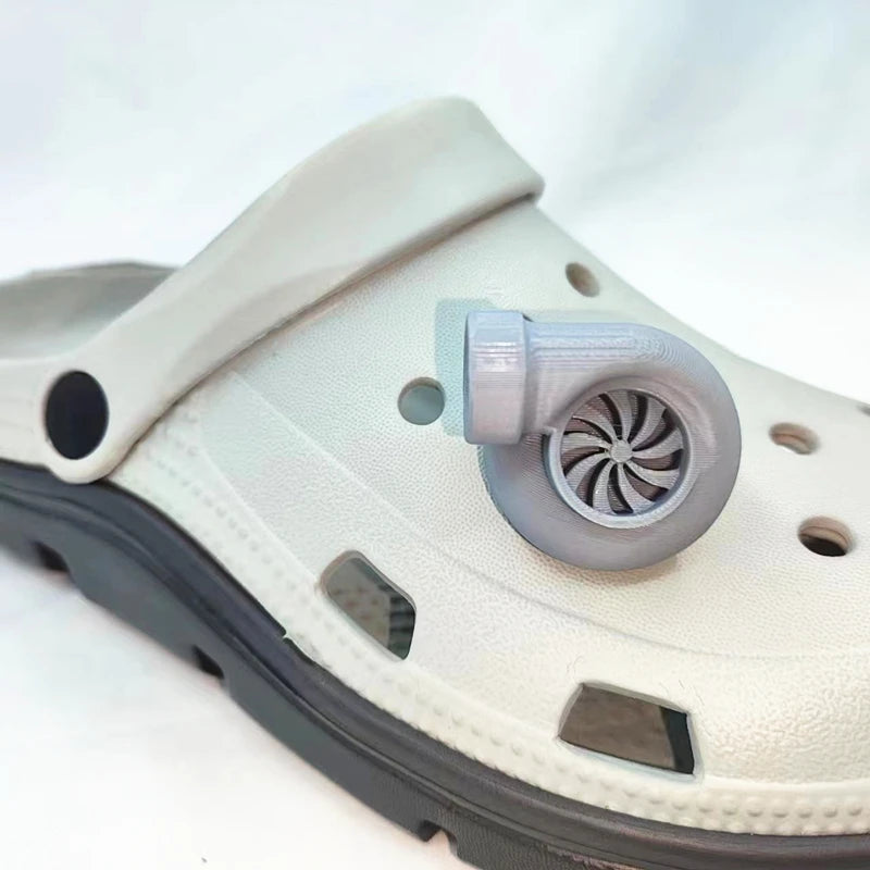 Funny turbo charms for Crocs Comedy Accessories Release Your Toes Friends Gift Good Vibrations