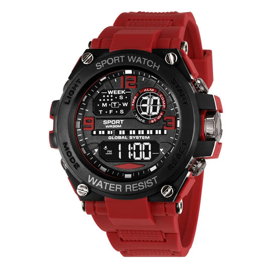 Top Luxury Electronic Watch for Man Outdoor Sport Watch Stopwatch Waterproof Calendar Digital Clock 24355 Good Vibrations