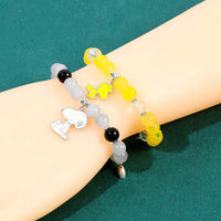 2pcs Magnetic Snoopy Couple Friendship Bracelets Holiday Gift Cartoon Character Wristwear Unisex Good Vibrations