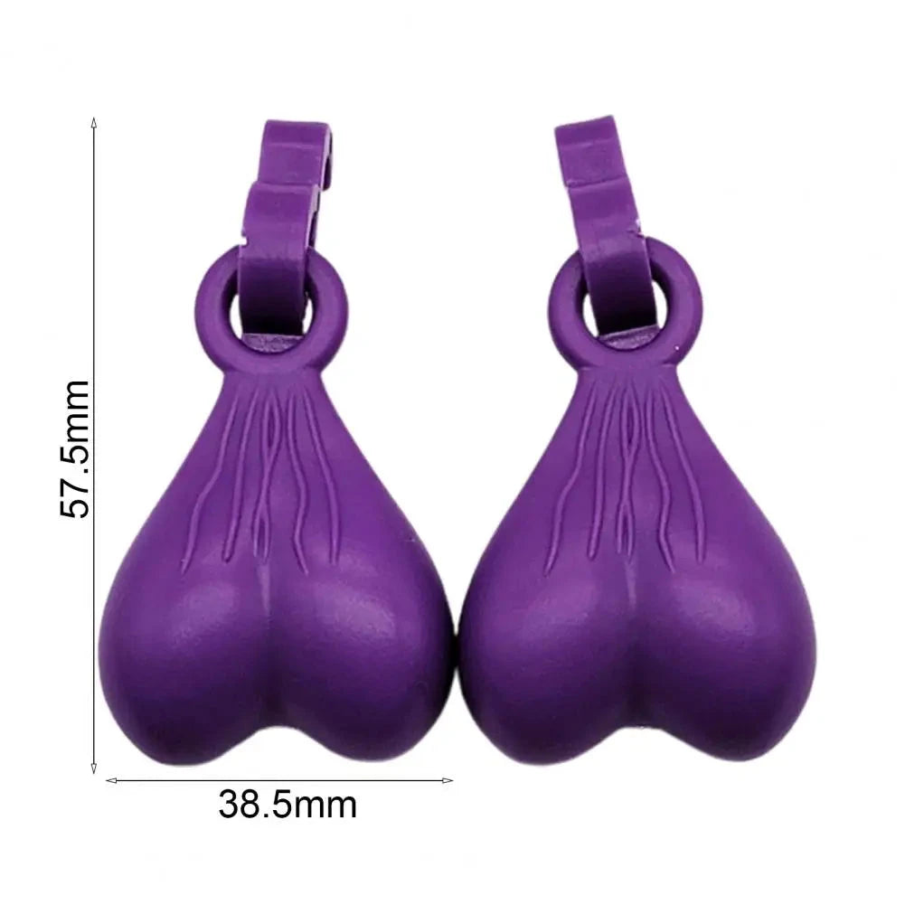 2Pcs Resin Croc Balls Shoe Charm Hanging Pendant Outdoor Sandals Novelty Testis Funny Sandal Shoes Ball Ornaments Shoe Buckle Good Vibrations
