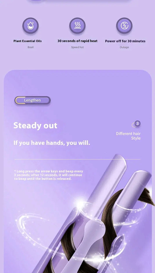 2 in 1 Automatic Curler 32mm Automatic Rotating Ceramic Curler Professional Curling Wand Curler Good Vibrations Adult Super Store