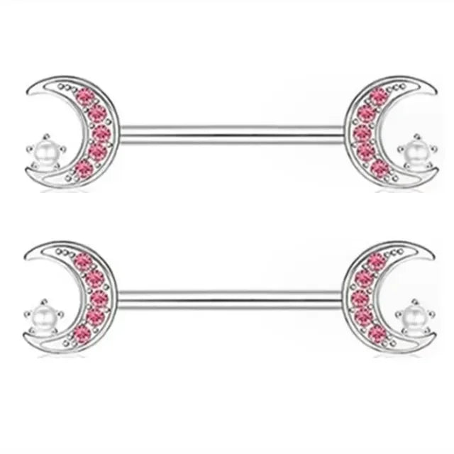 1Pair Green Butterfly Nipple Piercing Jewelry 14G Pink Heart Nipple Rings for Women Flower Nipple Piercing Barbell Pezon Mujer Good Vibrations Adult Super Store