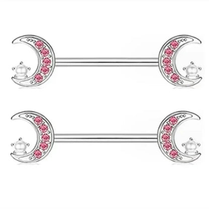 1Pair Green Butterfly Nipple Piercing Jewelry 14G Pink Heart Nipple Rings for Women Flower Nipple Piercing Barbell Pezon Mujer Good Vibrations Adult Super Store