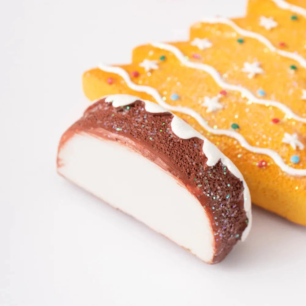 Festive Resin Gingerbread Christmas Tree Figurine, Holiday Tabletop Centerpiece Decor for Home Christmas Atmosphere Good Vibrations