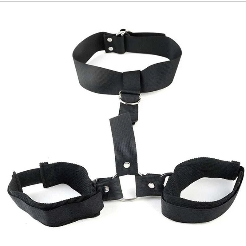 Sex Toys For Couples Flirting Adjustable Erotic Handcuffs Neck Ankle Bondage Harness Open BDSM Adult Games Restraints Chastity GOOD Vibrations