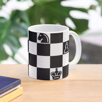 Chess Classic  Mug Handle Round Gifts Design Printed Drinkware Picture Cup Image Photo Simple Tea Coffee Good Vibrations