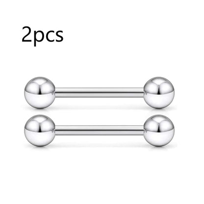 14G Tongue Rings Nipple Rings Surgical Steel Barbell Nipplering Body Piercing Jewelry for Women Men 12MM 14MM 16MM 18MM Bar Leng Good Vibrations Adult Super Store