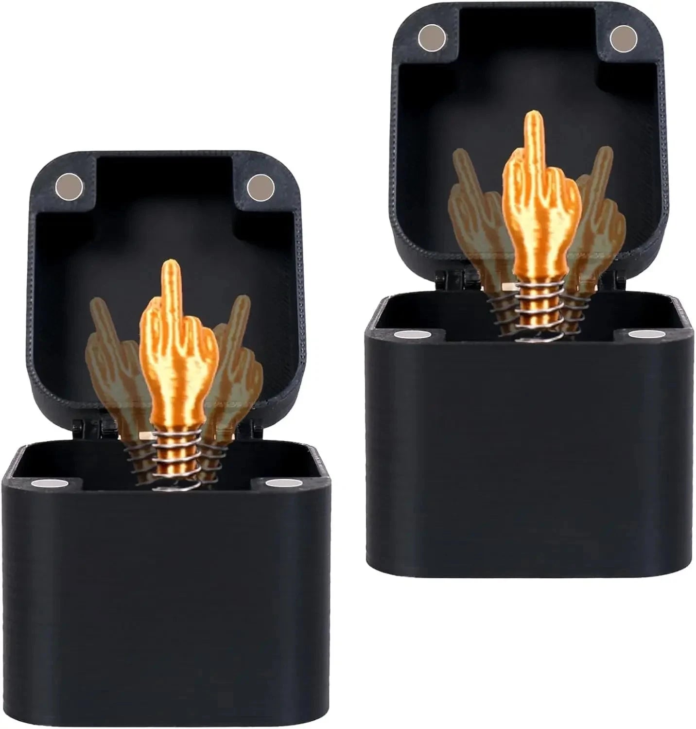 Middle Finger in A Box, Gag Gifts Christmas, Funny Gifts, White Elephont Gifts for Adults, Joke Prank Gag Quirky Gifts for Men Good Vibrations