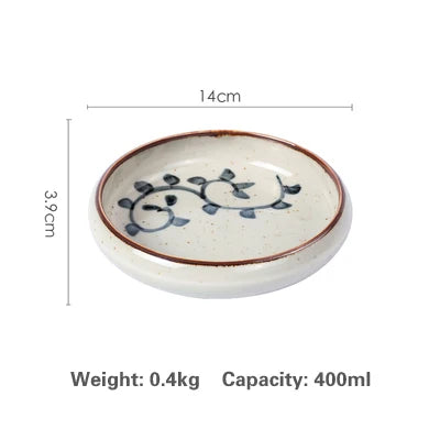 14cm hot sell Creative retro ceramic sushi dishes tray Sauce Chili pepper snacks small dishes gold plates set dinner dishes sets Good Vibrations