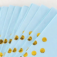 20Pcs Gold Dot Disposable Tableware Paper Towel Napkins Cups Tablecloth Plates Straws for Birthday Wedding Party Supplies Good Vibrations