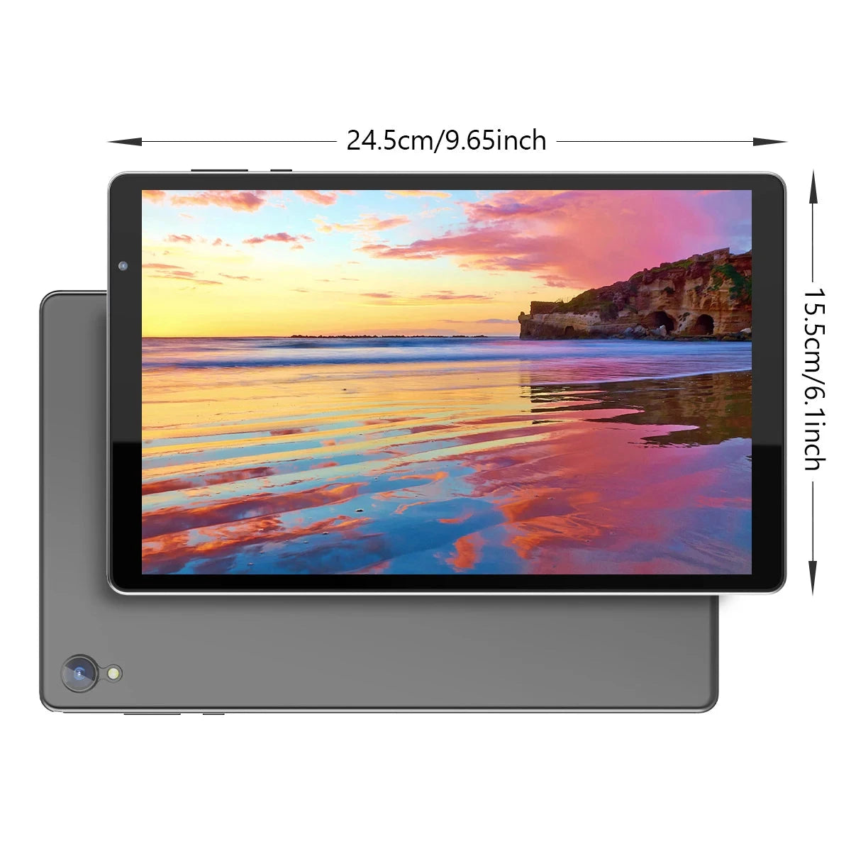 Android tablet, 10-inch large screen, quad-core processor, 4(2+2) GB RAM, 32GB ROM, 1280 * 800 HD IPS screen, 6000mAh battery Good Vibrations