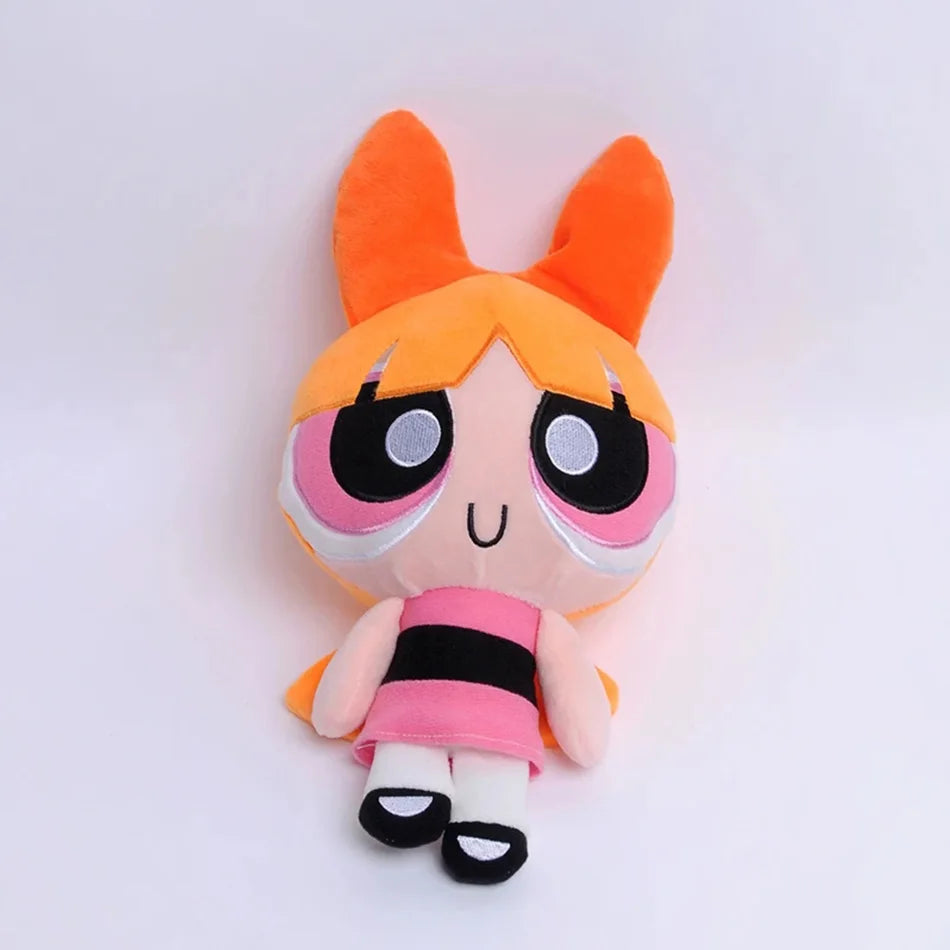 20Cm The Powerpuff Girls Plush Doll Cute Girly Heart Cartoon Blossom Buttercup Bubbles Plush Doll Decoration Toy Gift Good Vibrations