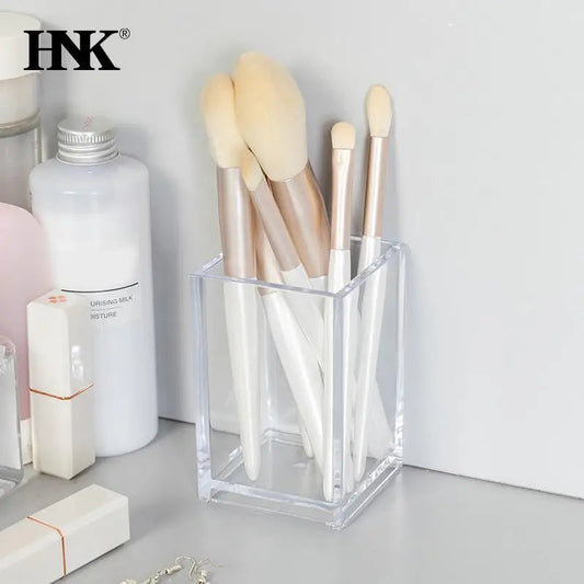 Make Up Organizer Makeup Brush Pot With Brushes Storage Acrylic For Cosmetics Holder Desk Cosmetic Storage Container Good Vibrations