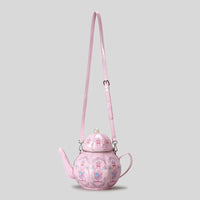 Handbags with teapot design with creative vintage print for women shoulder bag with pearl chains designer luxury shoulder strap Good Vibrations