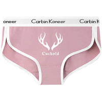 Antlers Cuckold Sexy Print Underwear for Women Cute Women Panties Premium Cotton Underpant Women Intimates Underwear Women Good Vibrations