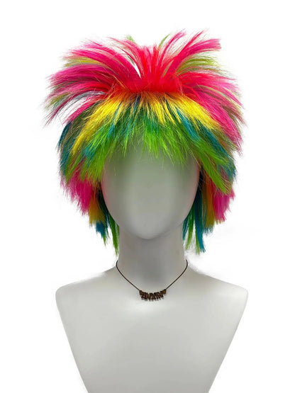 Trick colorful dress up wig explosion head hedgehog-inspired style head modeling wigs for costume party Halloween cosplay gifts Good Vibrations