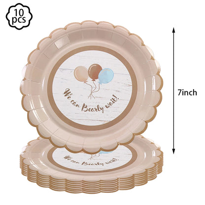 Baby shower Teddy Bear Birthday Party Plates Cup Tableware Kids 1st Birthday Party Decor Teddy Bear Balloon Birthday Party decor