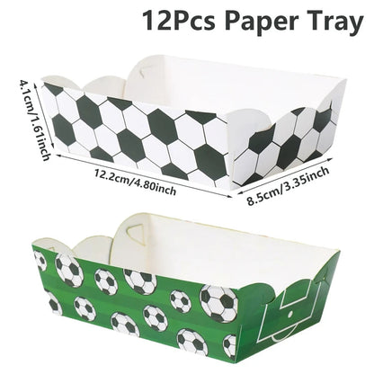 Football Party Disposable Tableware Boys Kids 1st Birthday Party Decorations Sports Soccer Theme Birthday Party Supplies Decor Good Vibrations