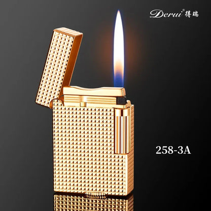 Metal Stripe Loud Lighter Unusual Lighters Cigarette Lighter Creative Wheel Lighter Butane Gas Lighter Open Fire Square Lighter Good Vibrations Adult Super Store