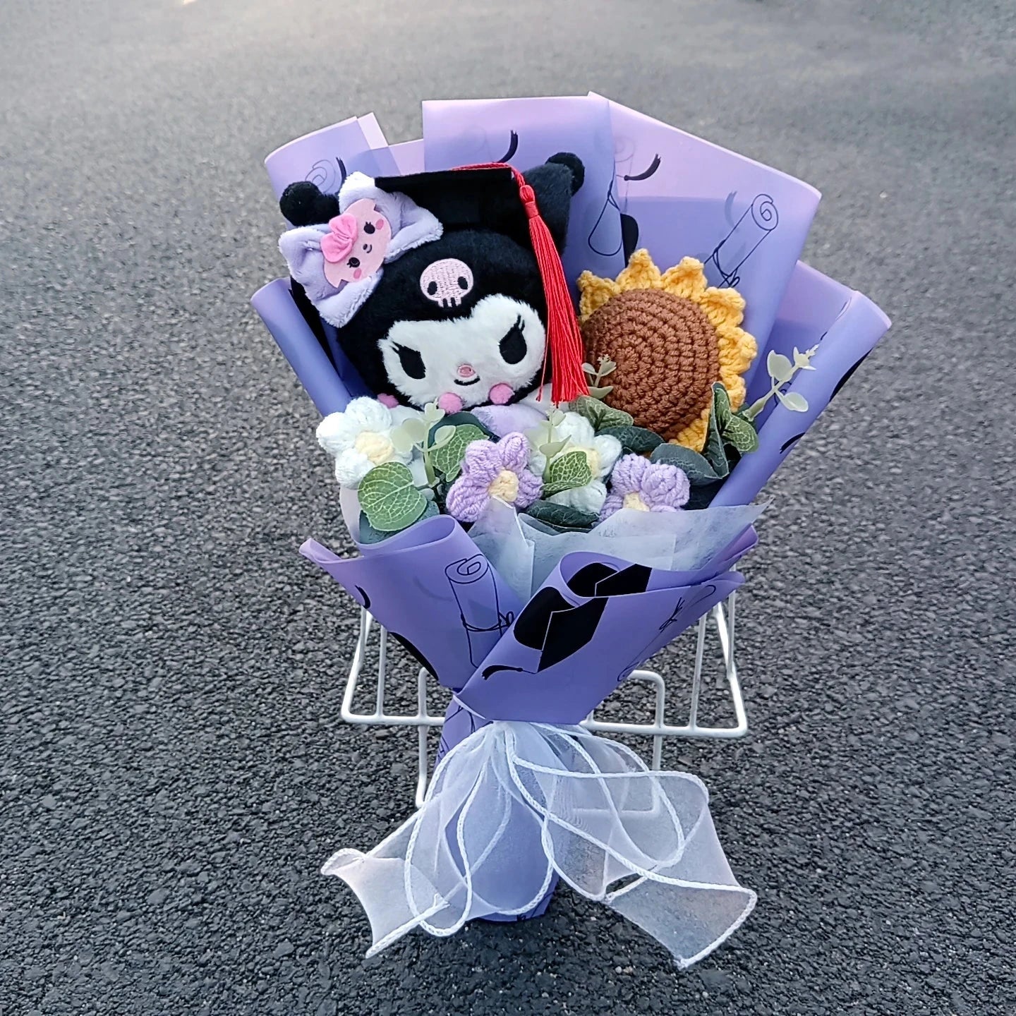 Sanrio Graduation Gift Kuromi Hello Kitty Bouquet Cartoon My Melody Cinnamoroll Valentine's Day Weddalentine's Day Birthday Good Vibrations