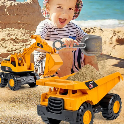 Excavator Toy Inertia Driving Excavator For Kids Construction Fleet Toddler Early Education Construction Vehicles Toys Good Vibrations