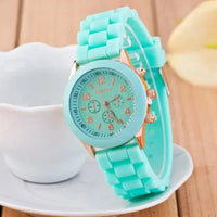 Women Watches 2025 New Fashion Luxury Brand Women's Watch Silicone Strap Quartz Wrist Watch For Female Relogio Feminino Zegarki Good Vibrations