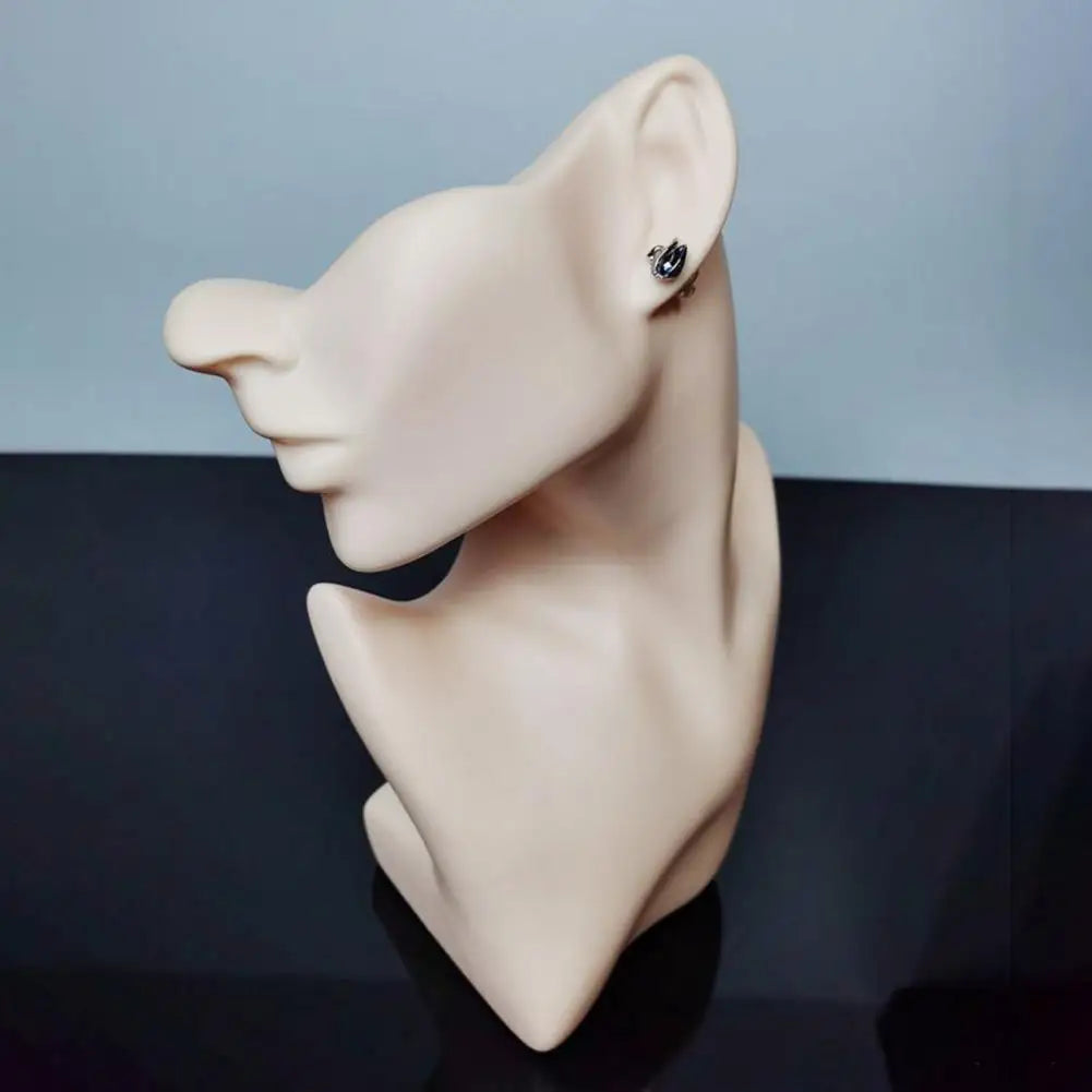 Head Model Face Mannequin Head Jewelry Display Stand Necklace Earring Display Bust Mannequin Head Stand Shop Jewelry Organizer