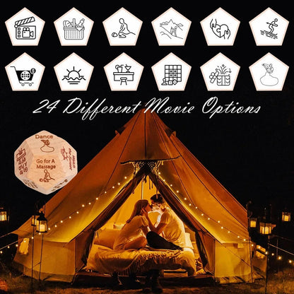 Dice for Her Him Couples Gift Ideas Food Decision Dice Games Christmas Birthday Valentines Day Gifts for Wife Husband Good Vibrations