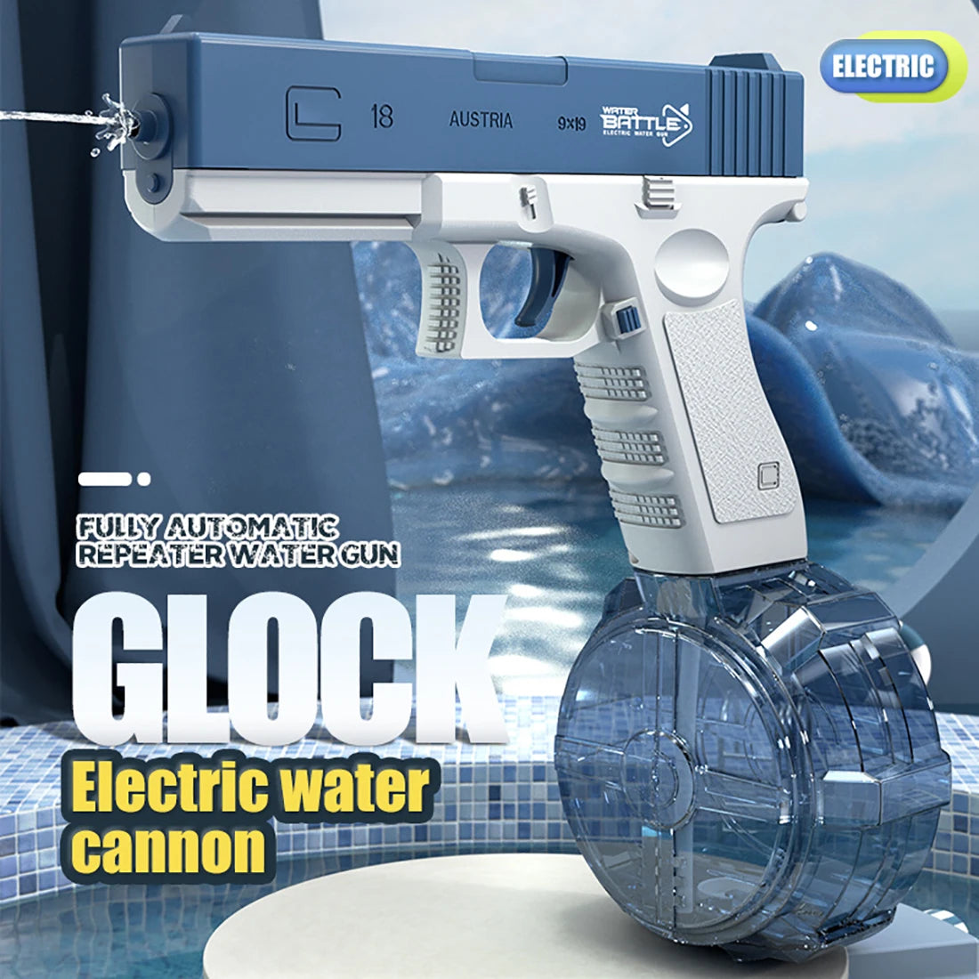 Electric Water Gun Toys Bursts Children's High-pressure Strong Charging Energy Water Automatic Water Spray Children's Toy Guns Good Vibrations
