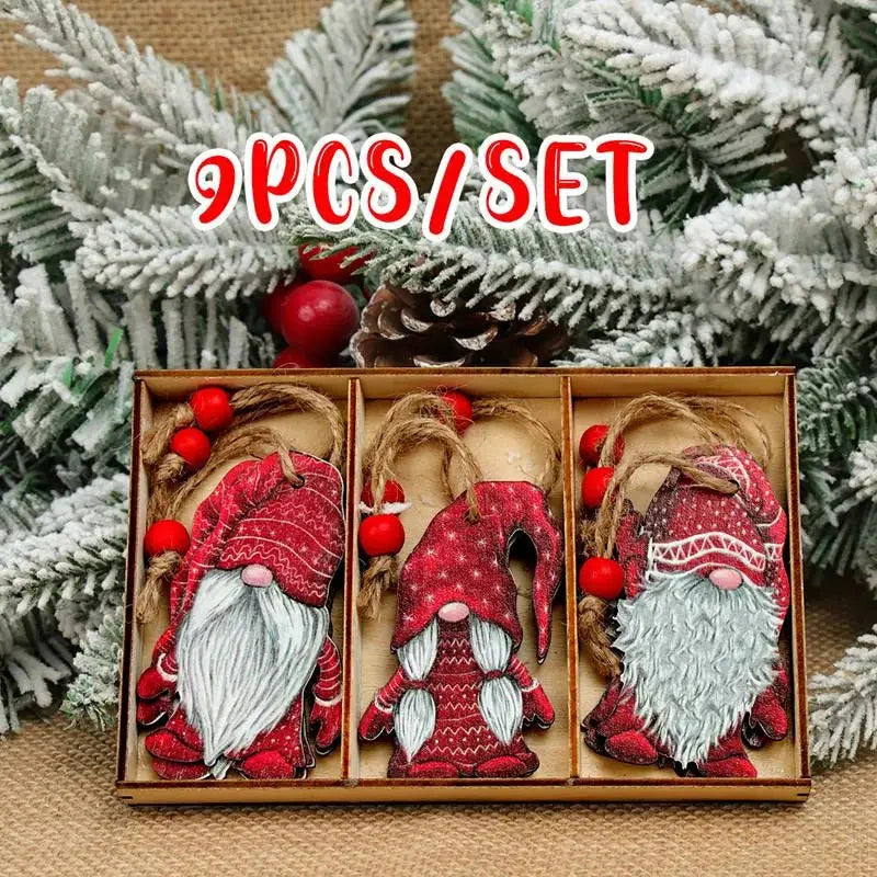 Christmas Wooden Pendant Merry Christmas Tree Decoration for Home 2025 Christmas Ornament Xmas Navidad Gifts Happy New Year 2026 Good Vibrations